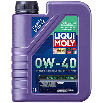 Масло мот. LL-01 (Бензин) LIQUI MOLY Synthoil Energy 0W-40, 1л.
