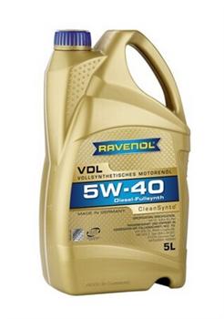 Масло мот. LL-98 (Дизель без саж. фил.) RAVENOL VDL 5W-40, 5л.