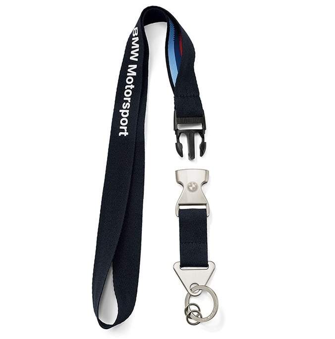 Шнурок с карабином BMW Motorsport Key Ring Lanyard, Team Blue