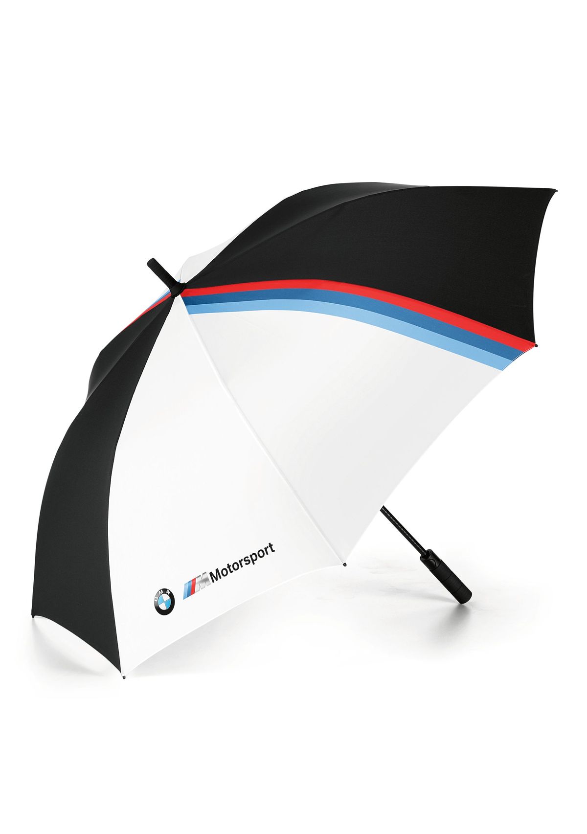 Зонт-трость BMW M Motorsport Umbrella, Black/White (диаметр купола 130 см)  